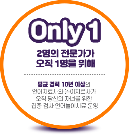 Only 1,2명의 전문가가 오직 1명을 위해